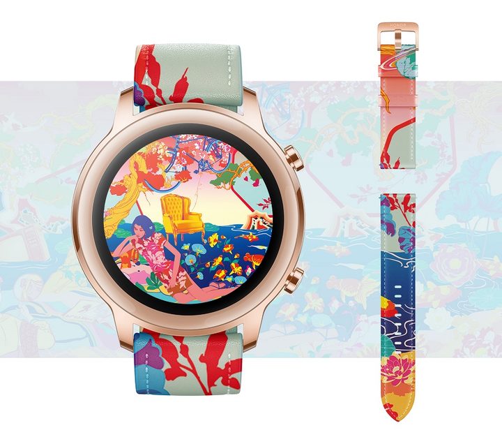 Honor MagicWatch 2 con diseño exclusivo de flores y colores llamativos