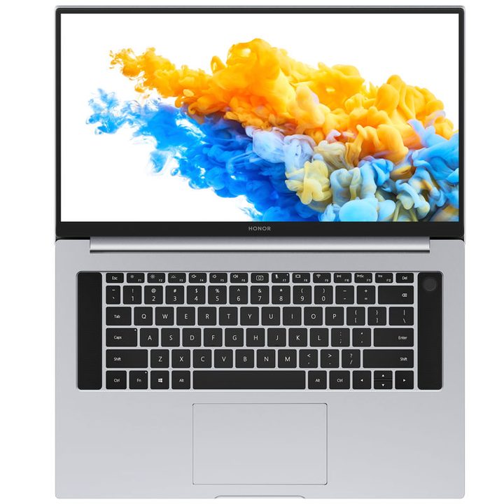 Honor MagicBook Pro 2020 abierto y visto desde arriba