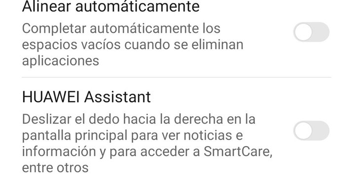 Cómo desactivar Huawei Assistant en el P40 Lite.