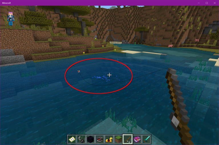 Pesca en Minecraft