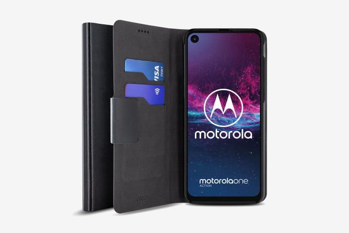 Olixar Leather-style Wallet Case, una de las mejores fundas para Motorola One Action