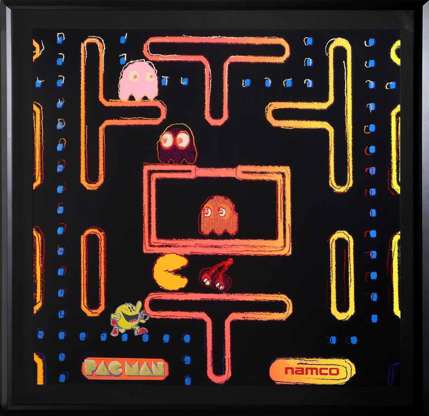 La obra "Pac-Man from the Homage to Andy Warhol"