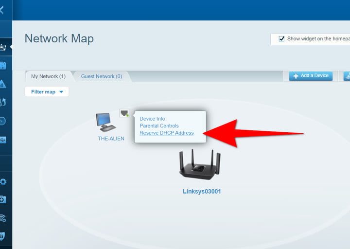 Reservar dirección DHCP para una redirección de puertos