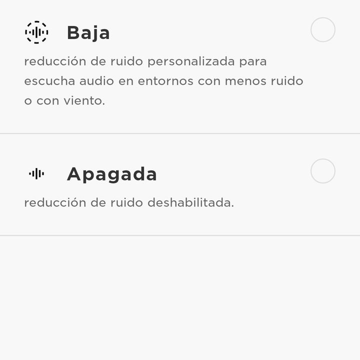 revision bose quietcomfort 35 ii screenshot nivel ruido