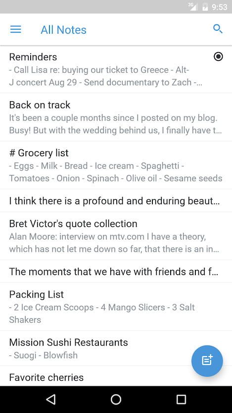 Simplenote, una de las mejores apps para tomar notas