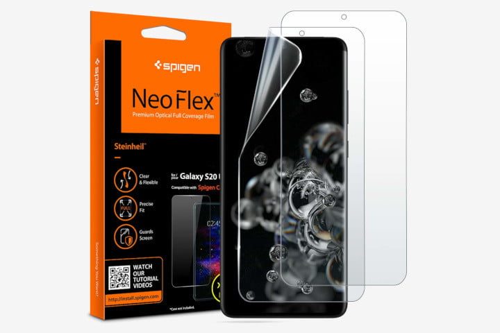 Spigen, uno de los mejores protectores de pantalla para el Samsung Galaxy S20 Ultra