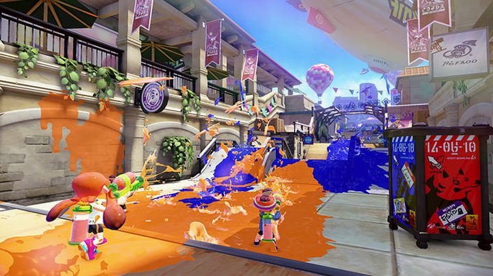 Pantalla del juego Splatoon, uno de los mejores juegos para Wii U de todos los tiempos