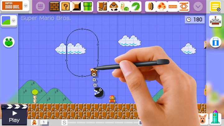 Pantalla del juego Super Mario Maker, uno de los mejores juegos para Wii U de todos los tiempos