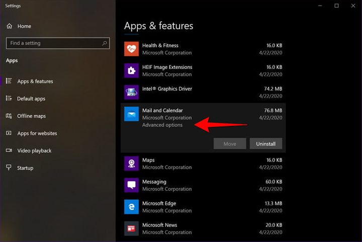 Configuración de Mail y Calendario