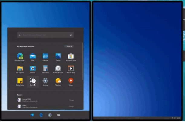 Pantalla de Surface Duo modificando accesos directos 04