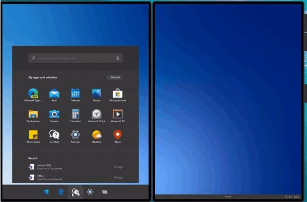 Pantalla de Surface Duo modificando accesos directos 05