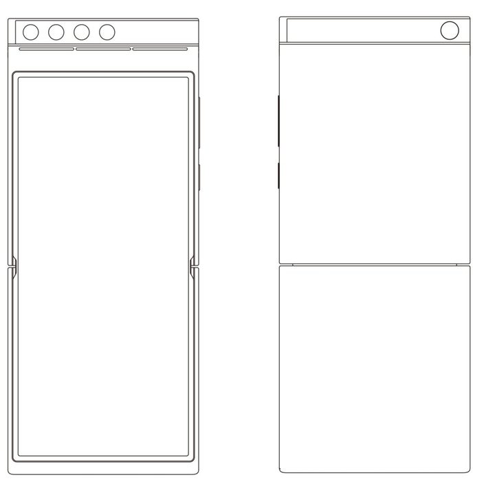 Xiaomi muestra patente de móvil plegable con cámara que gira