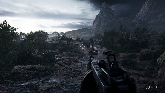 Battlefield V. Misi&oacute;n Sin Bandera. Trazado de rayos Desactivado