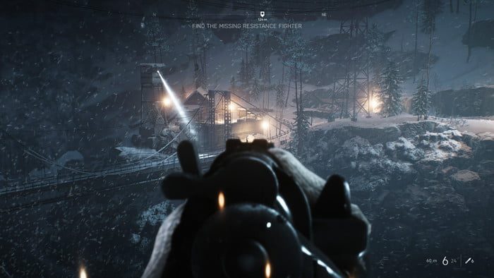 Battlefield V. Misi&oacute;n Nordlys. Trazado de rayos Desactivado