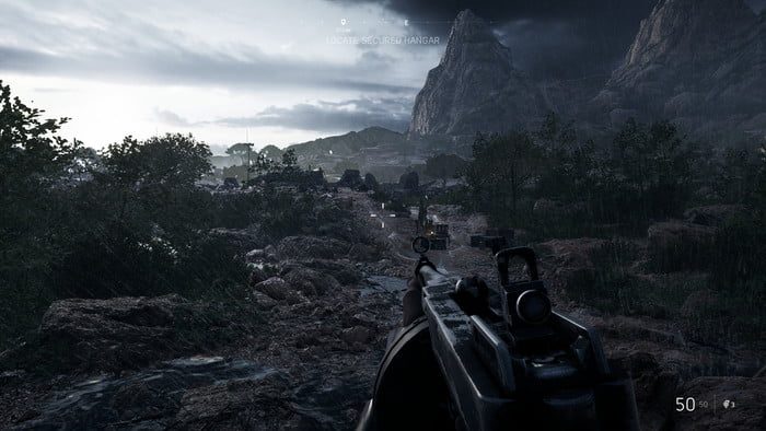 Battlefield V. Misi&oacute;n Sin Bandera. Trazado de rayos Bajo