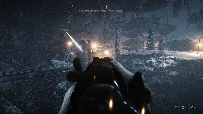 Battlefield V. Misi&oacute;n Nordlys. Trazado de rayos Bajo