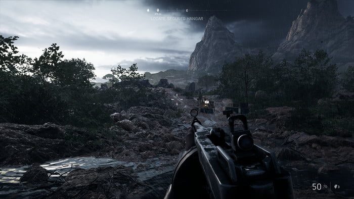 Battlefield V. Misi&oacute;n Sin Bandera. Trazado de rayos Medio