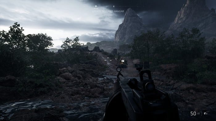 Battlefield V. Misi&oacute;n Sin Bandera. Trazado de rayos Alto