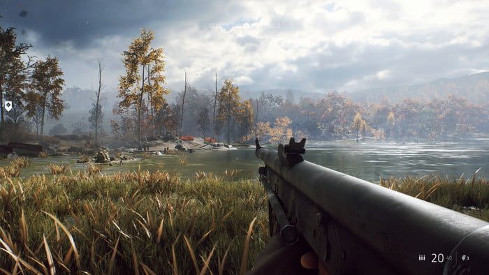 Battlefield V. Misi&oacute;n Pristine Lake. Trazado de rayos Ultra