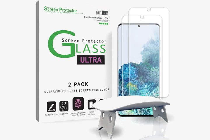 Caja del protector de pantalla amFilm Ultra Glass Screen Protector