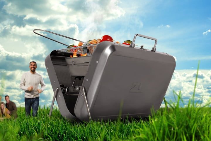 una maleta de barbacoa