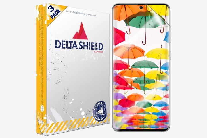 caja de uno de los mejores protectores de pantalla, el modelo DeltaShield BodyArmor Screen Protector