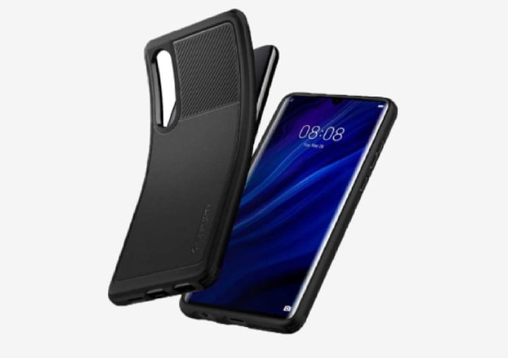 Spigen Rugged Armor Case de color negro, una de las mejores fundas para Huawei P30