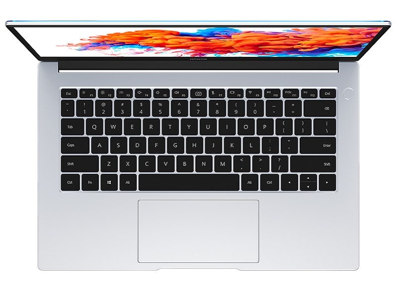 teclado visto desde arriba del Honor Magic Book 14