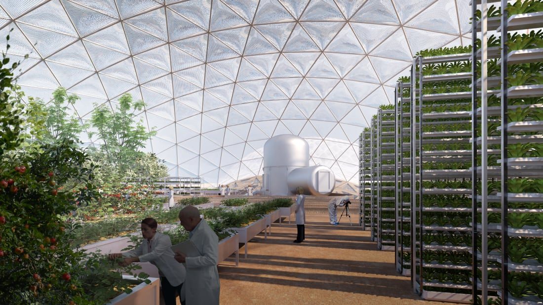 dubai colonia marciana desierto http  cdn cnn com cnnnext dam assets 200603132604 mars science city first phase aquaponics