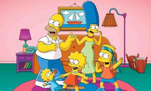 Arte de la serie animada Los Simpson.