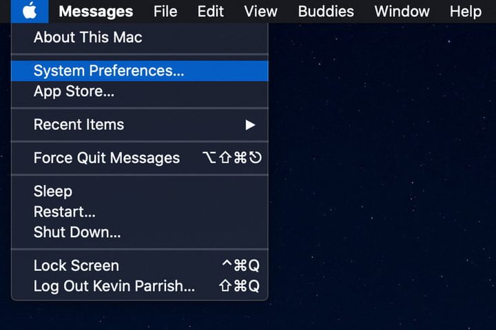Preferencia de Sistemas en MacOS