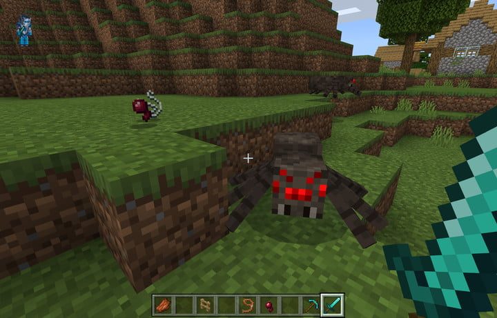 Arañas para hacer una rienda en Minecraft
