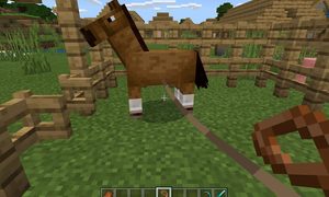 Cómo hacer una rienda en Minecraft para un caballo
