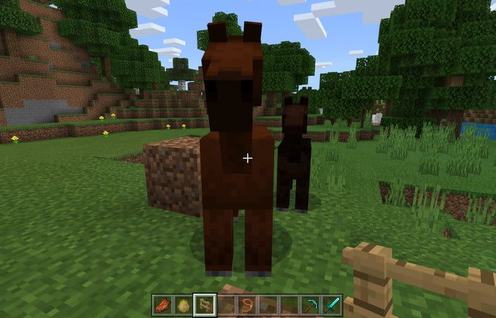 Cómo hacer una rienda en Minecraft para un caballo