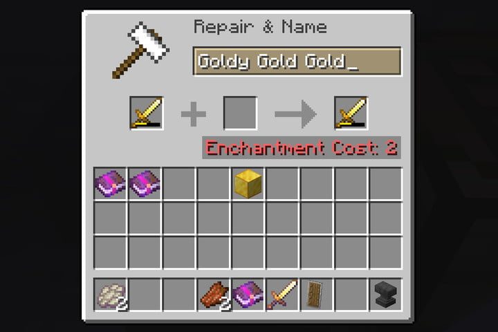 cómo hacer un yunque en Minecraft