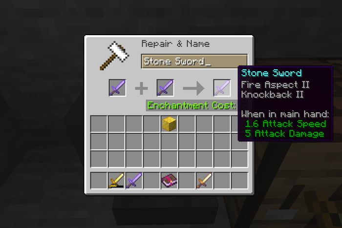 cómo hacer un yunque en Minecraft