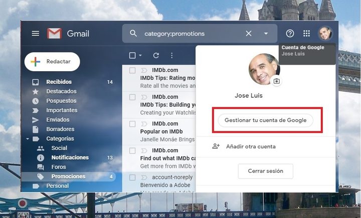 Cómo cambiar la foto de perfil de Gmail