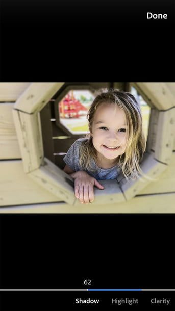 Pantalla de Photoshop Camera