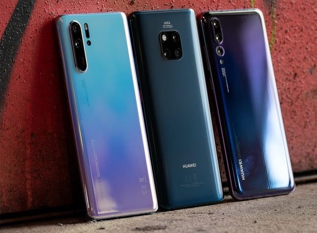 Telefonos Huawei P30 Pro, P20 Pro y Mate 20 Pro