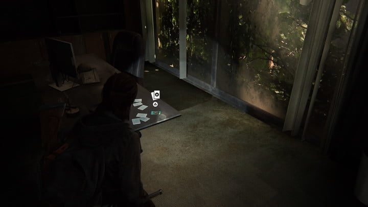 Aquí está una carta coleccionable de Last of Us Part II