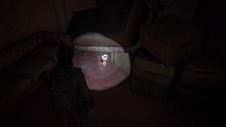 Aquí está una carta coleccionable de Last of Us Part II