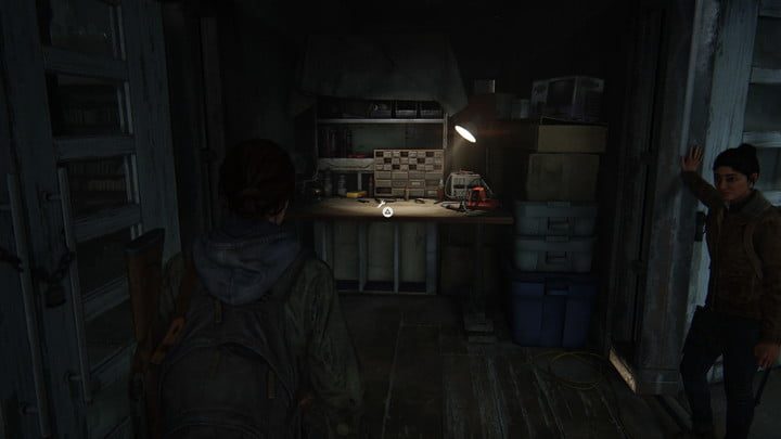 Una mesa de trabajo en The Last of Us Part II