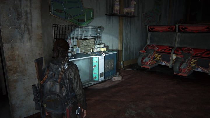 Una mesa de trabajo en The Last of Us Part II