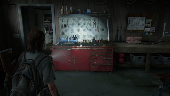 Una mesa de trabajo en The Last of Us Part II