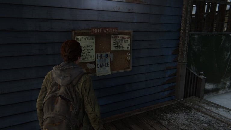Aquí hay una carta coleccionable en The Last of Us Part II