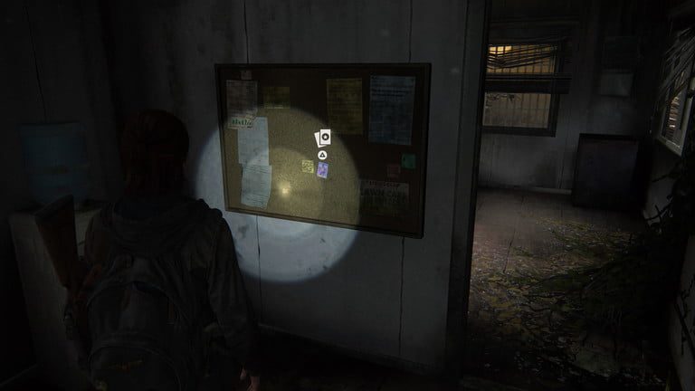 Aquí hay una carta coleccionable en The Last of Us Part II