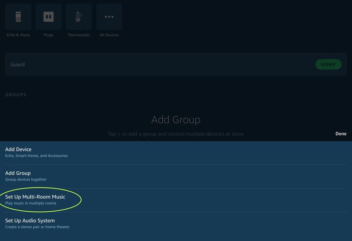 app de Amazon para activar multi room music