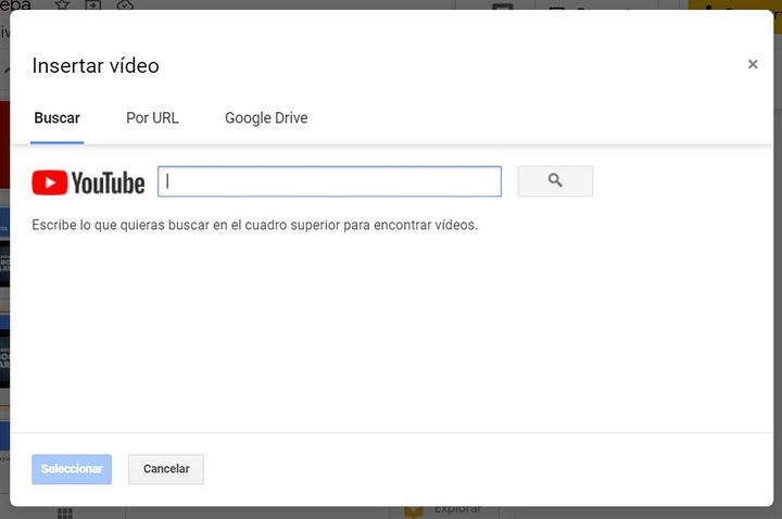 Insertar video en Presentaciones de Google