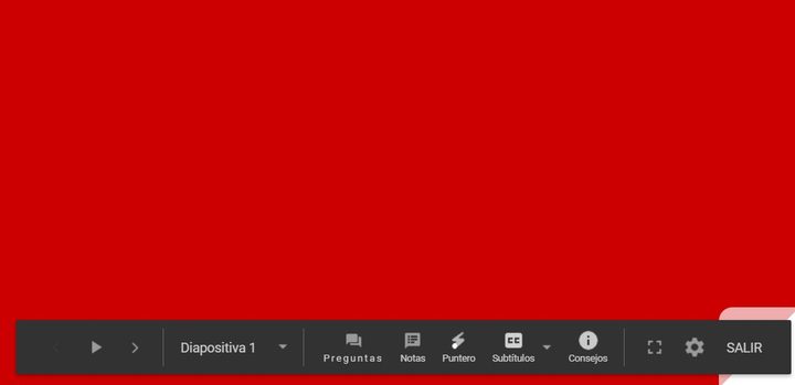 Momento de presentar en Presentaciones de Google