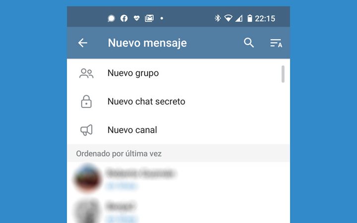 Diversas opciones que ofrece Telegram